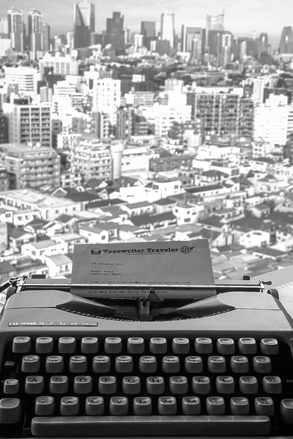 typewriter traveler