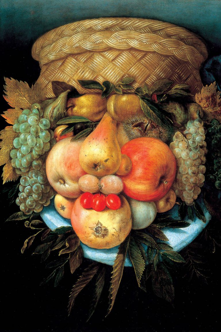 Testa Reversibile Con Cesto Di Frutta